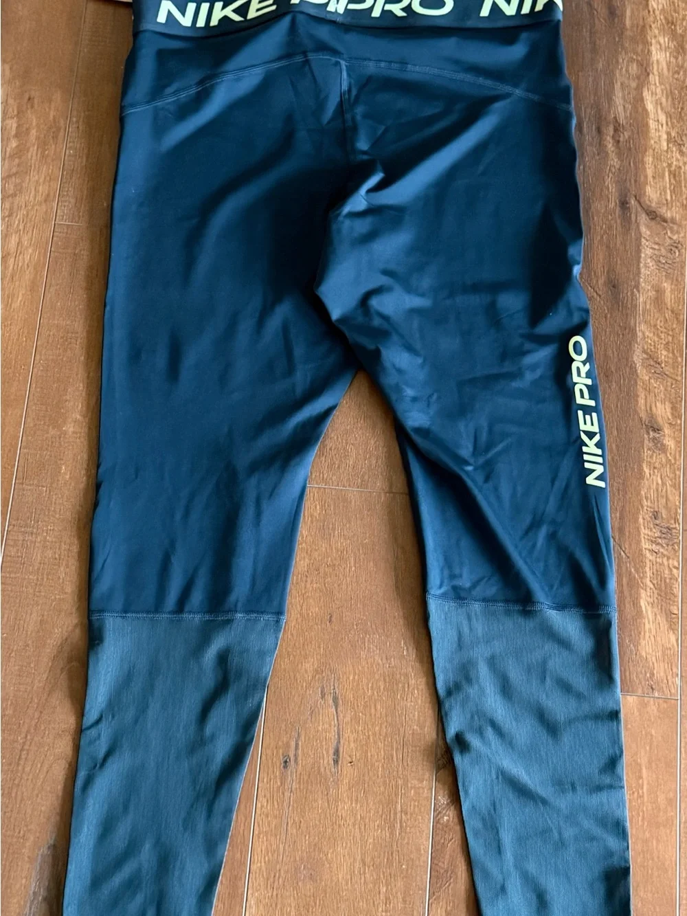 Nike Navy and White Women's Athletic Leggings
